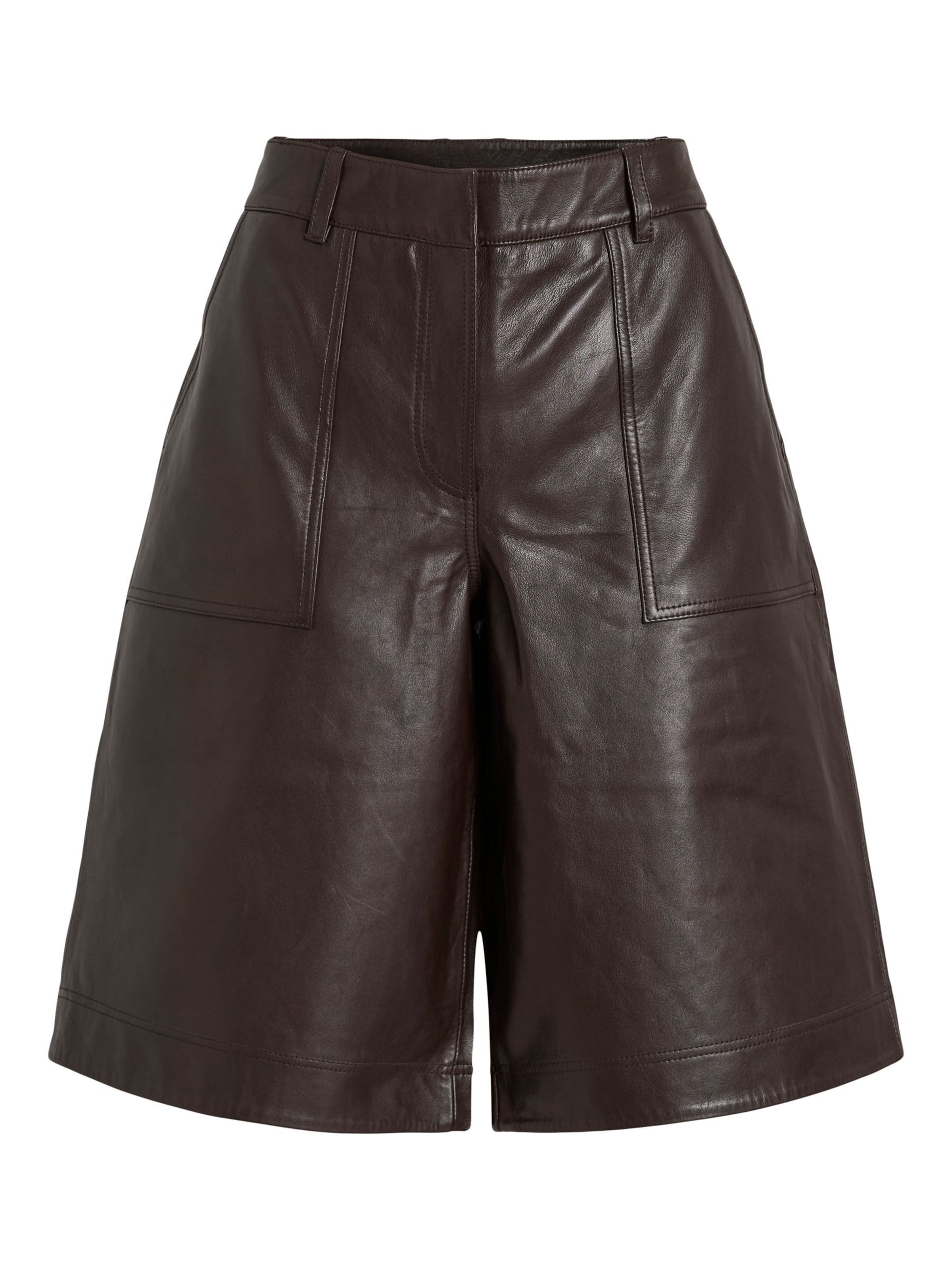 ROUGE EDIT - Pierna ancha Pantalón en marrón: frente