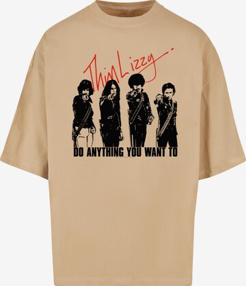 Maglietta 'Thin Lizzy - Do Anything' di Merchcode in beige: frontale