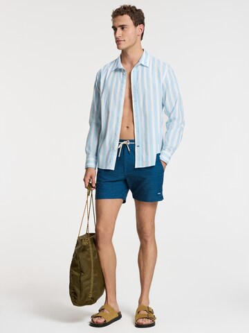 Shiwi Regular fit Overhemd 'Rick' in Blauw