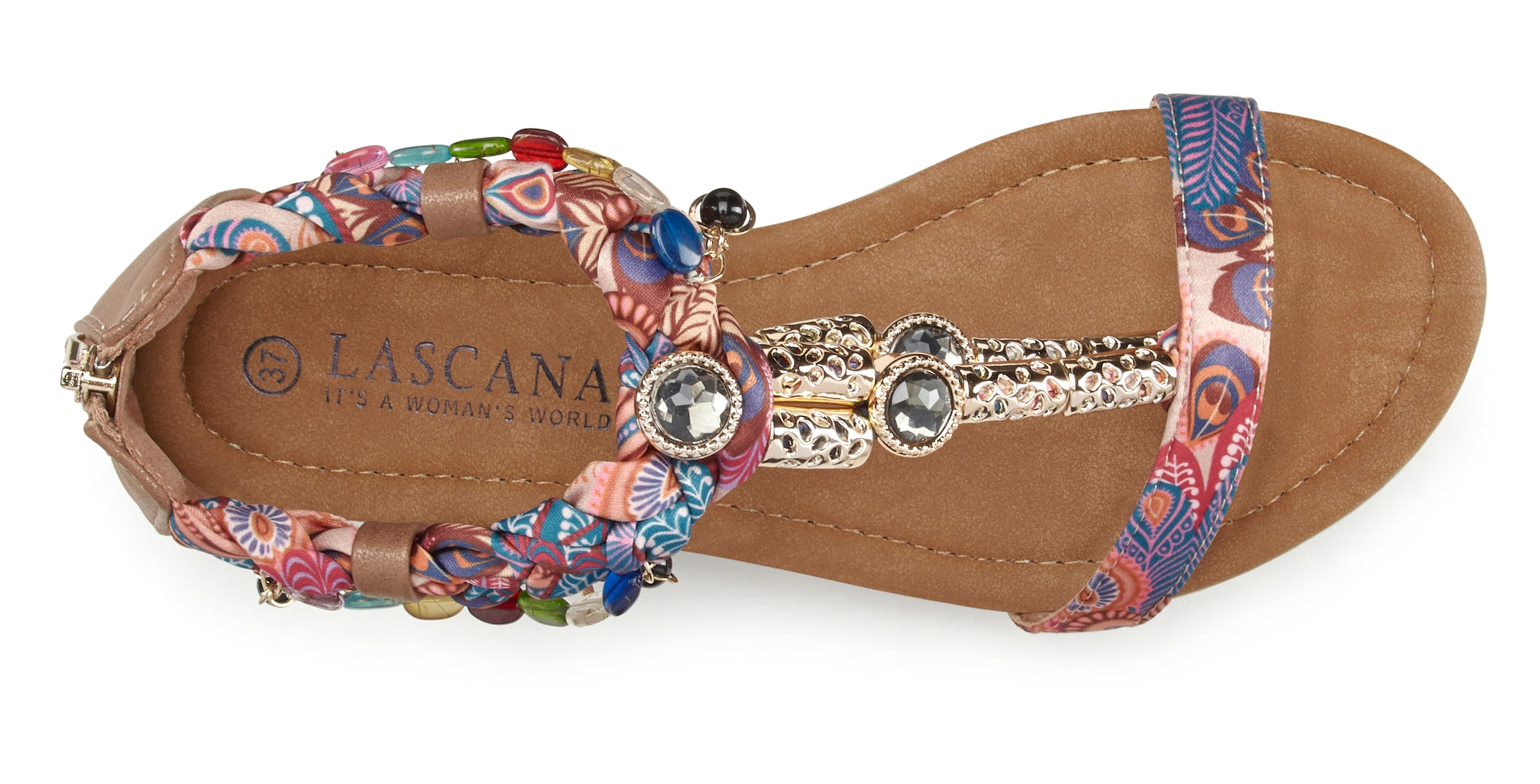 LASCANA Remmisandaalit värissä monivärinen