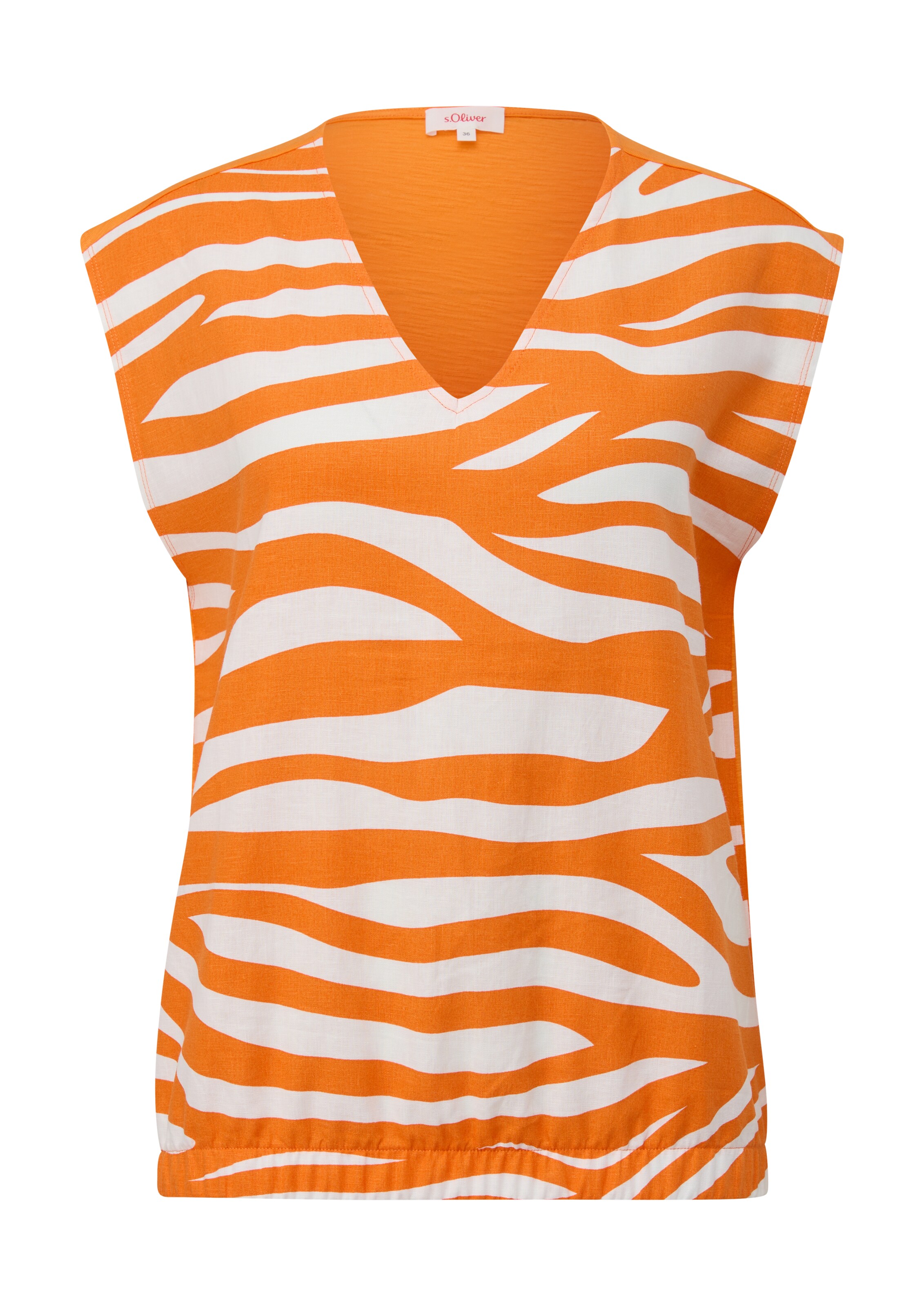 T-shirt s.Oliver en orange : devant