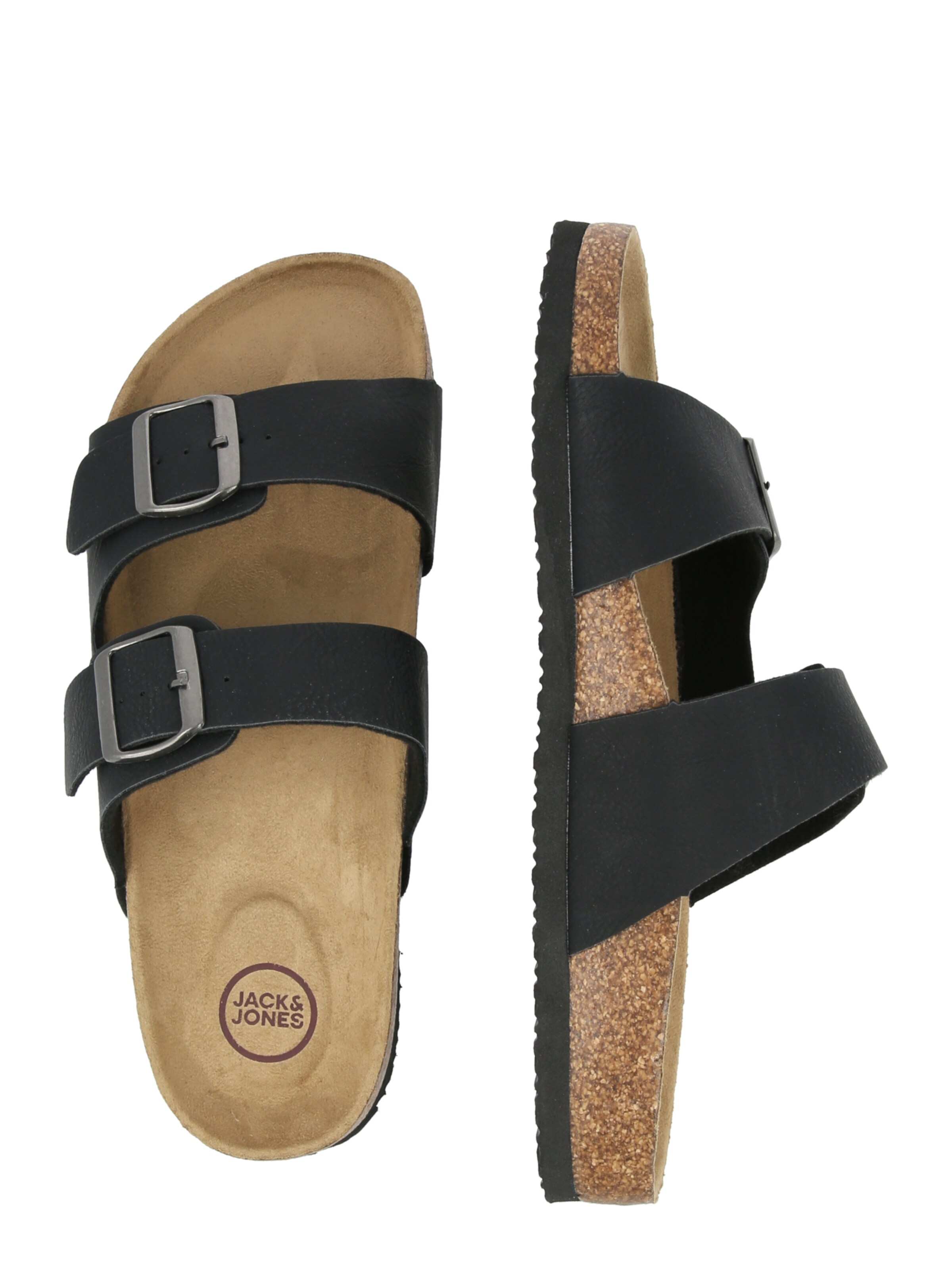 JACK & JONES - Zapatos abiertos 'JFWOSLO' en gris: lado