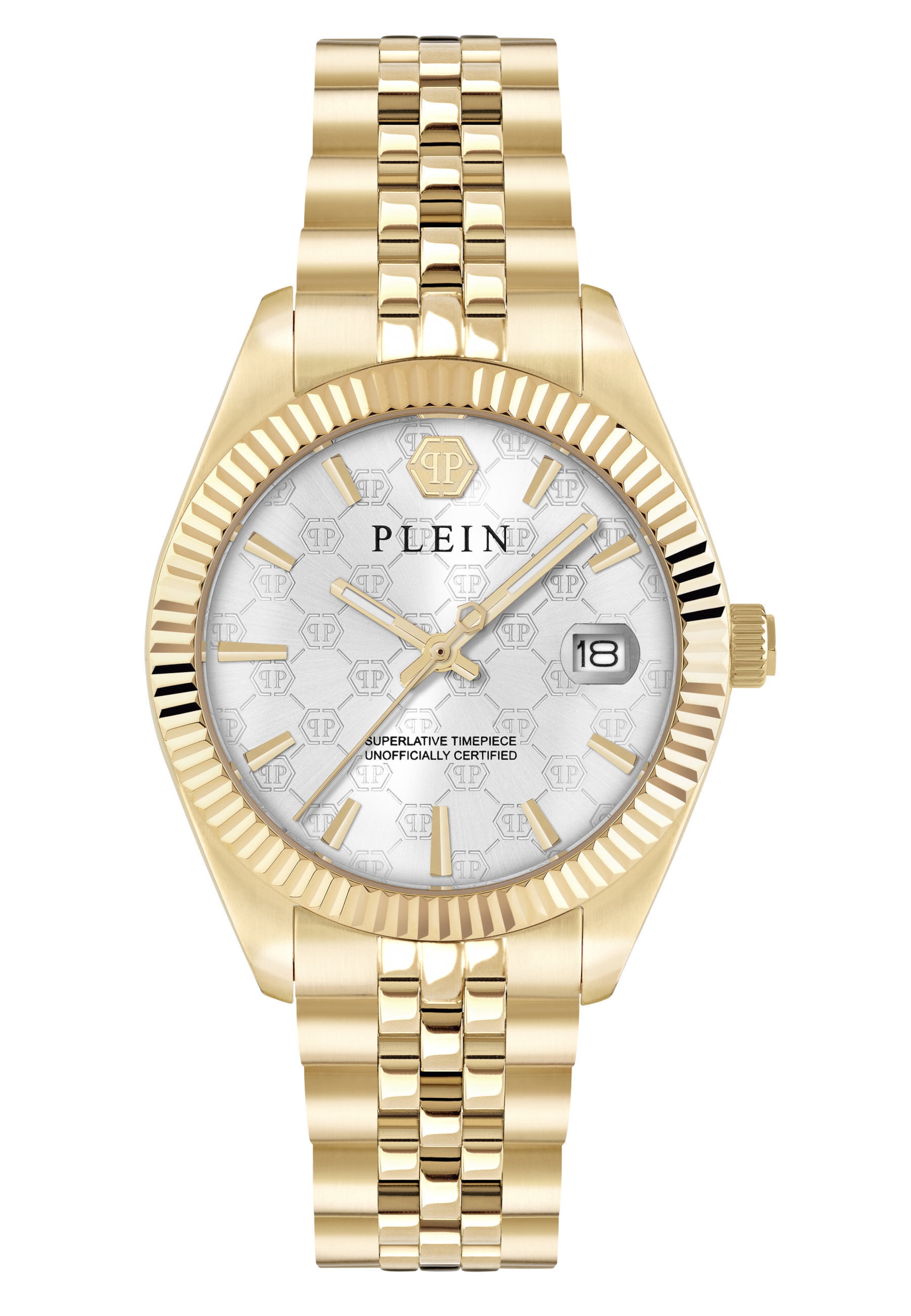 Philipp Plein Watches Analoog horloge ' DATE SUPERLATIVE ' in Goud: voorkant