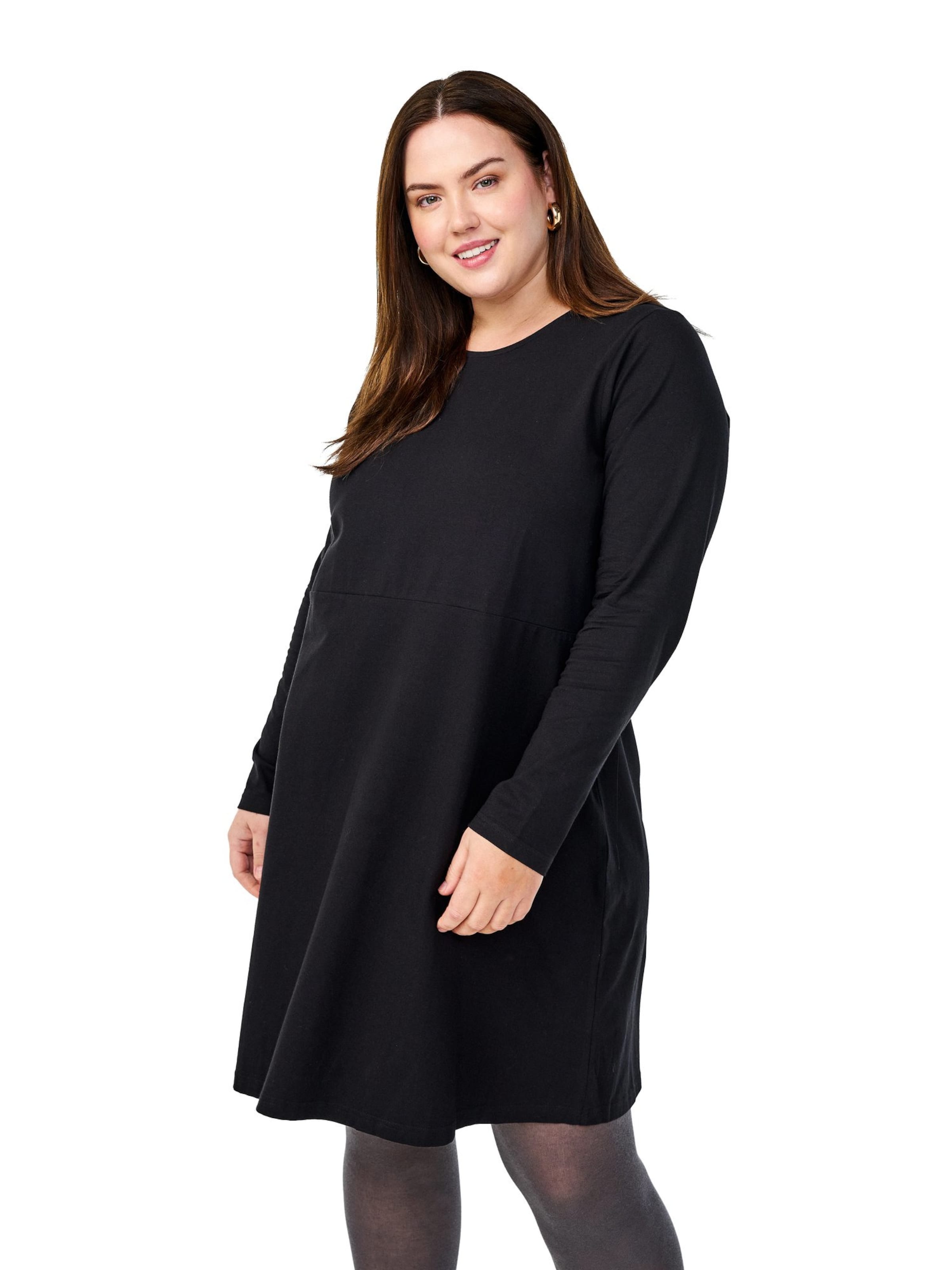 Zizzi Šaty - Čierna: predná strana