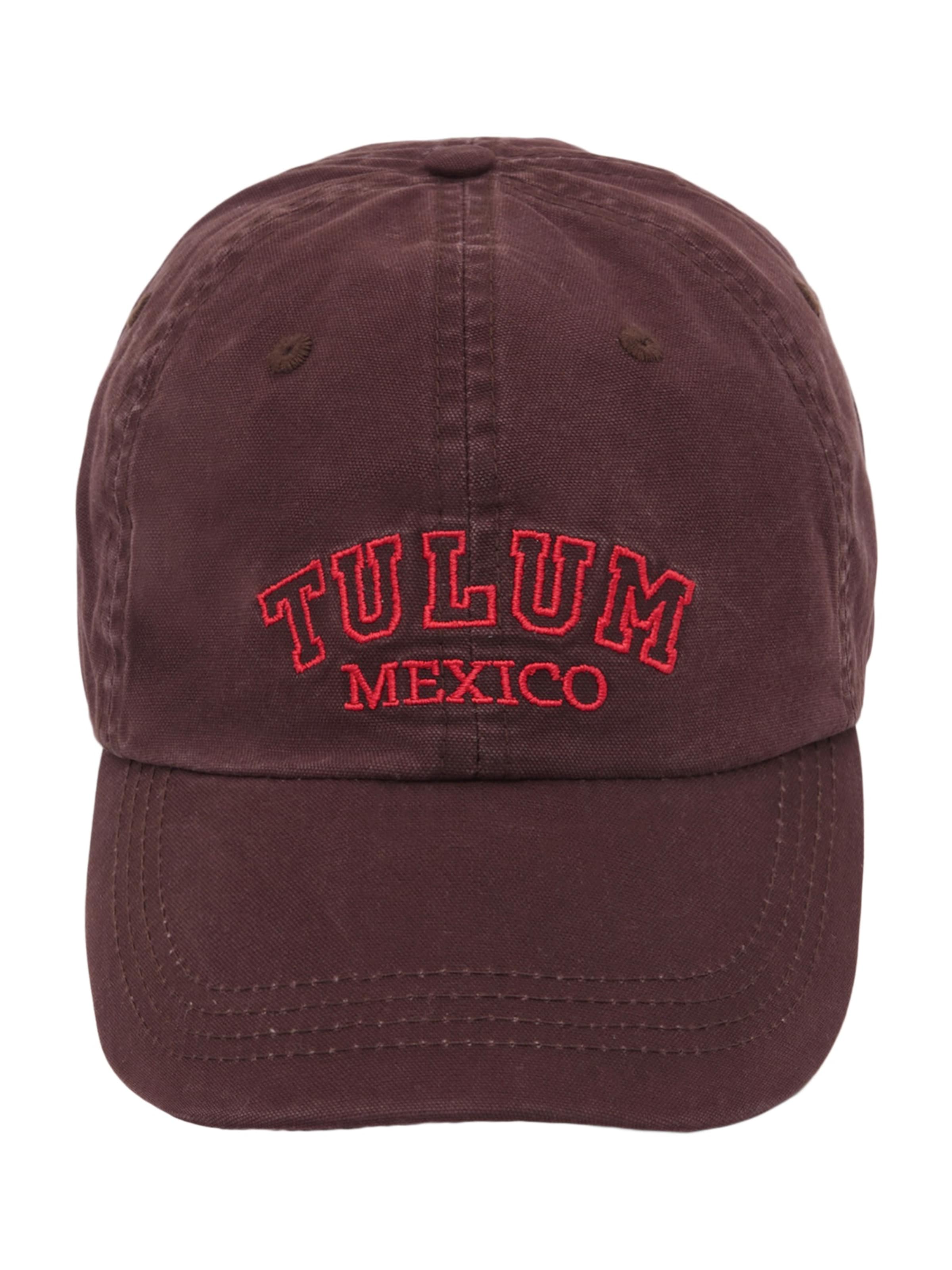 gesztenyebarna / piros Pull&Bear Sapkák 'TULUM MEXICO', Termék nézet