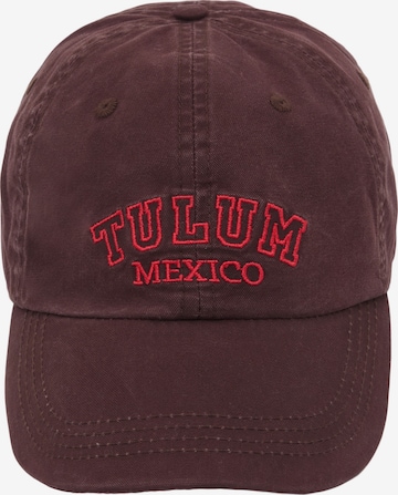 Pull&BearŠilterica 'TULUM MEXICO' - smeđa boja: prednji dio