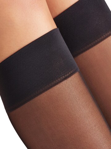 FALKE Over the Knee Socks 'Matt Deluxe' in Black
