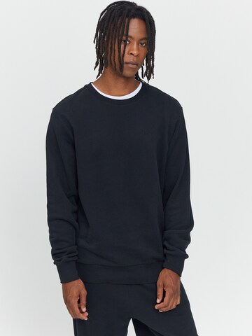 mazine Sweatshirt ' Burwood Sweater ' in Black: front