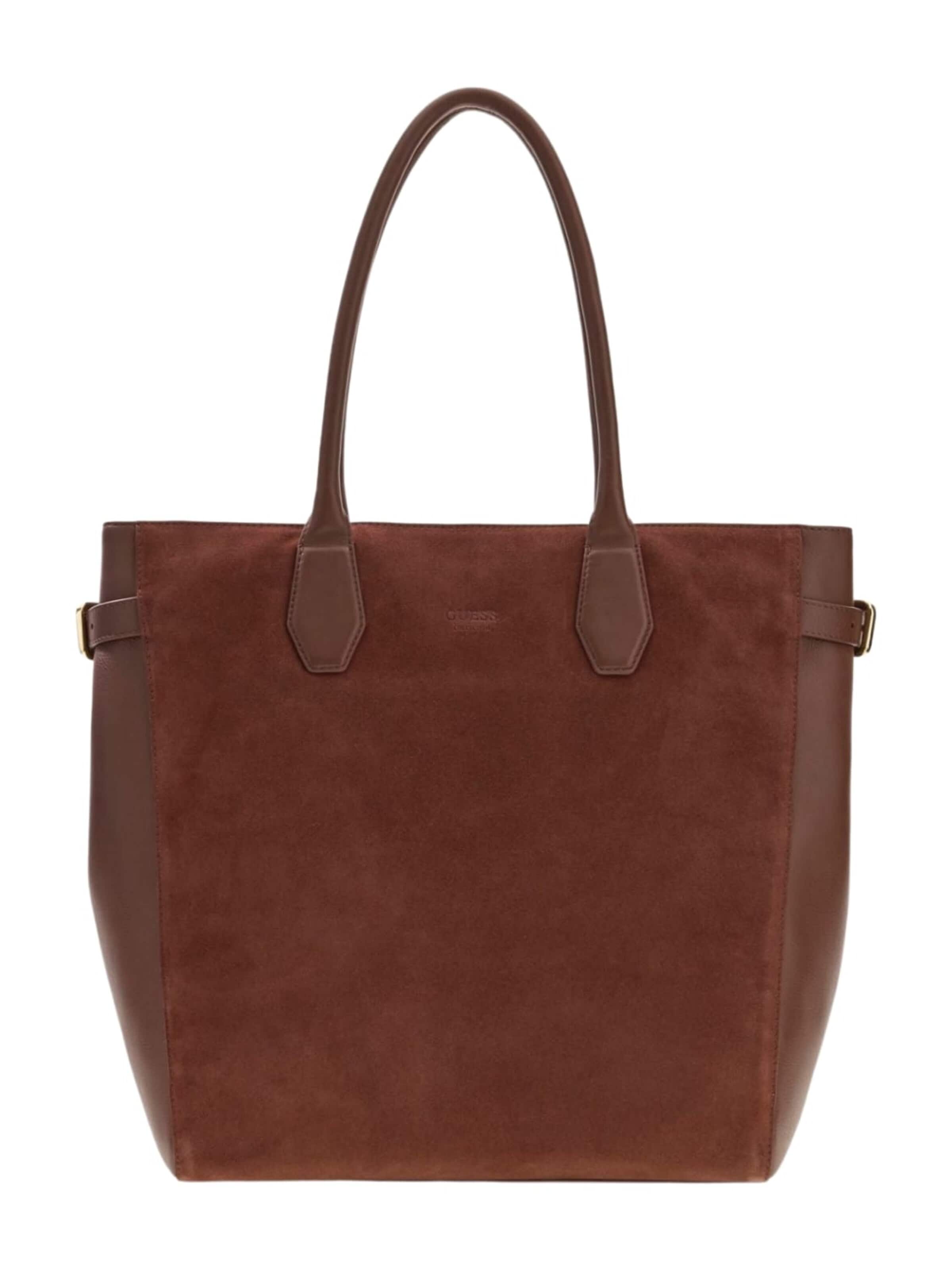 GUESSShopper torba 'Guess Cabas / Shopping Anitha Large Tote Chocolate' - smeđa boja: prednji dio
