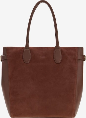 brūns GUESS "Shopper" tipa soma 'Guess Cabas / Shopping Anitha Large Tote Chocolate': no priekšpuses