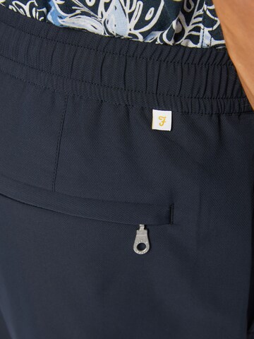 FARAH - Loosefit Pantalón 'GREENPORT DOBBY' en azul