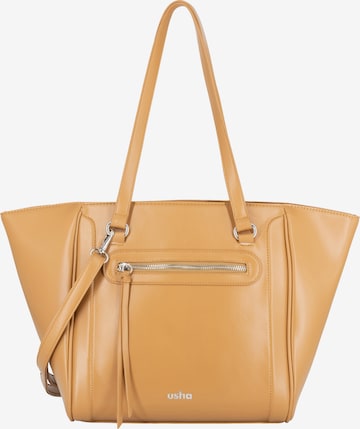 Usha Shopper in Beige: voorkant