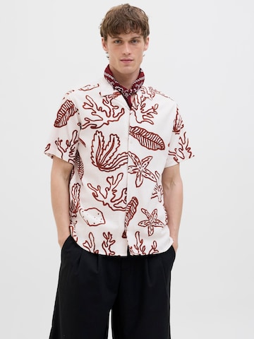 JACK & JONES Comfort Fit Hemd in Weiß: Vorderseite