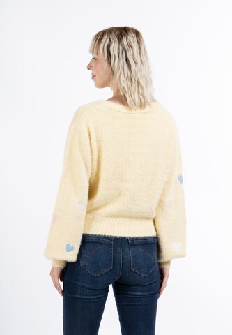 Cardigan 'Biany' MYMO en jaune