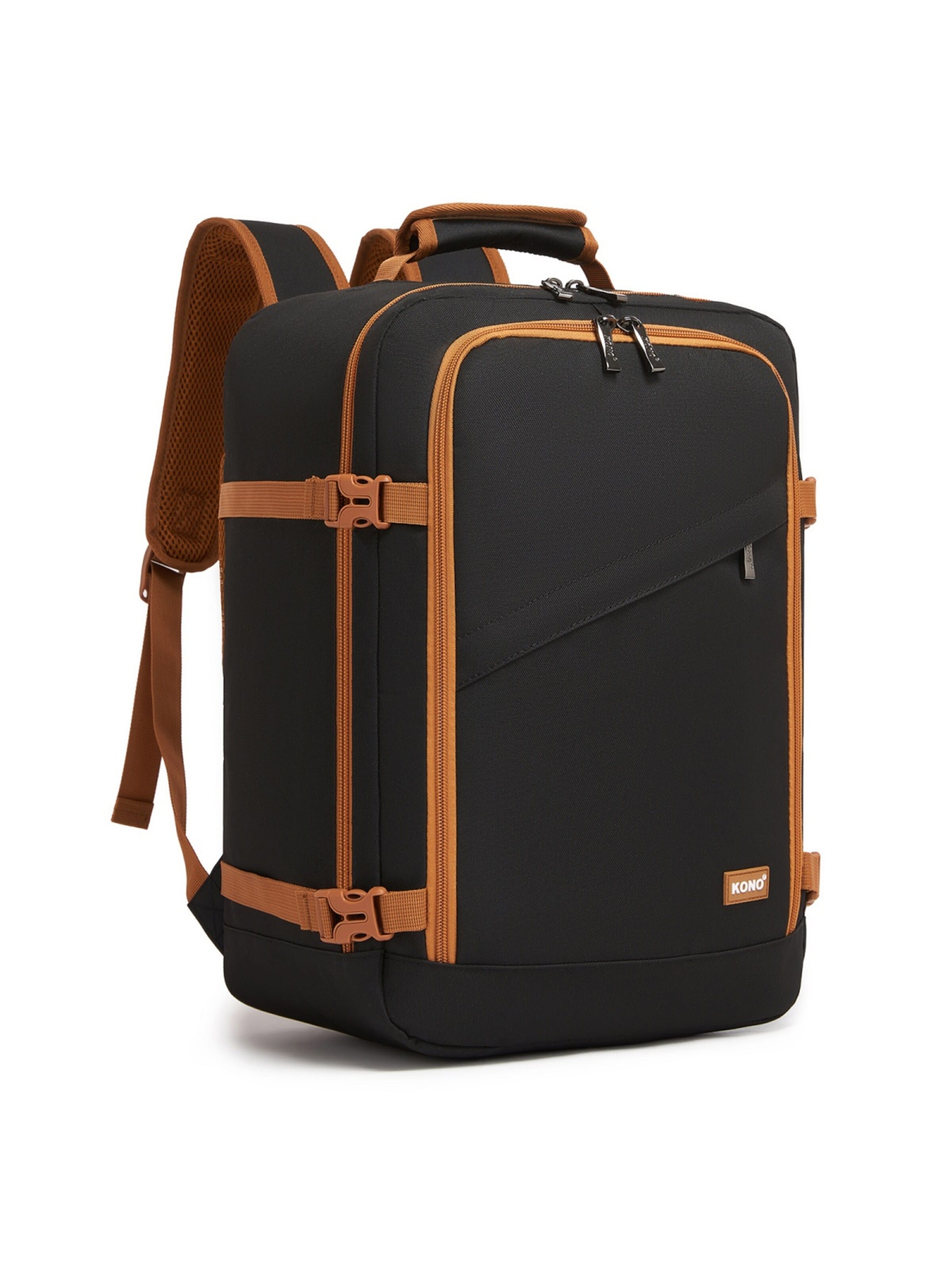 Kono Rucksack‌‌‌‌‌ in Schwarz: Vorderseite