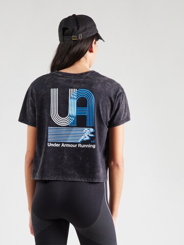 UNDER ARMOUR Funktsionaalne särk 'Run', värv must: eest vaates