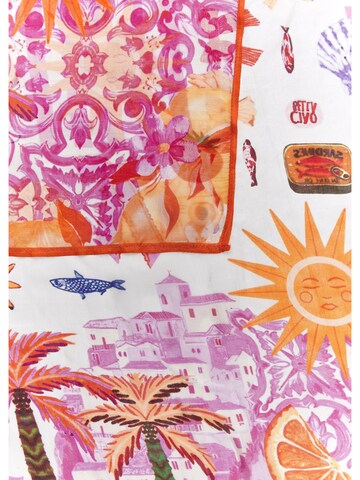 CODELLO Tuch aus reiner Seide in Pink