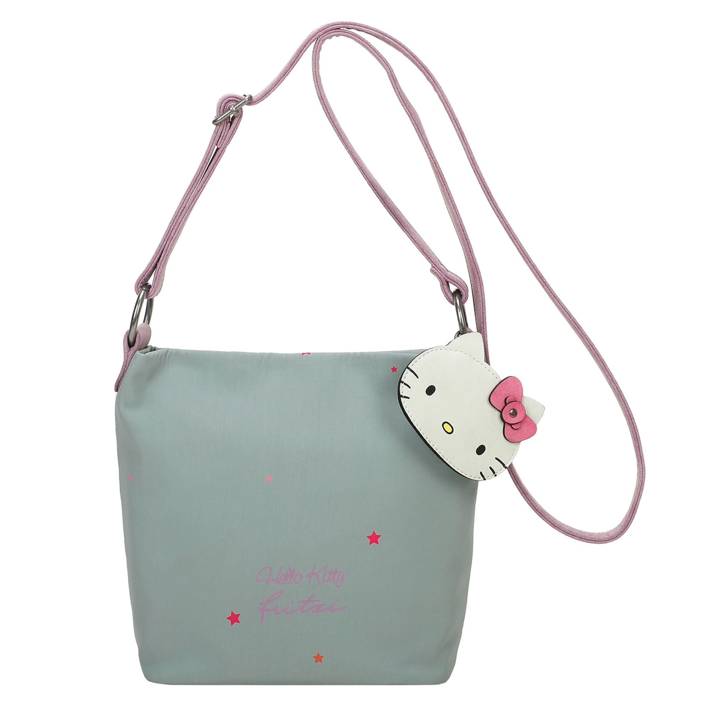 Fritzi aus Preußen Crossbody bag 'Hello Kitty' in Green: front