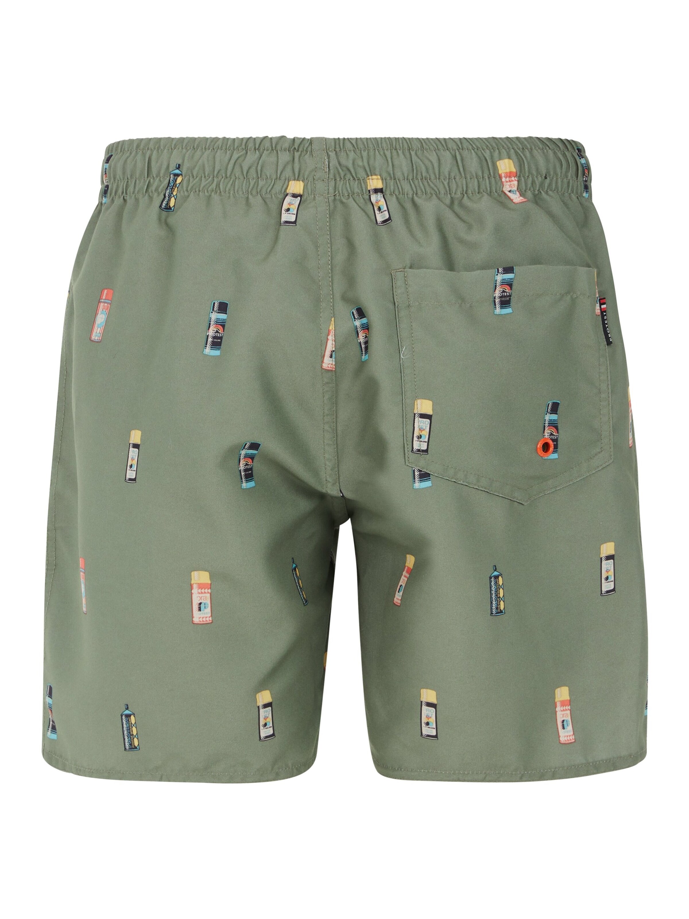 PROTEST Badeshorts 'PRTBITMAP JR'‌ in Grün