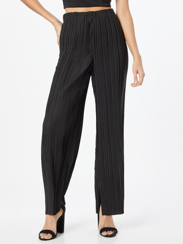 Gina Tricot Loose fit Trousers 'Acra' in Black: front
