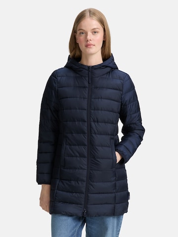 TOM TAILOR DENIM Winterjas in Blauw: voorkant