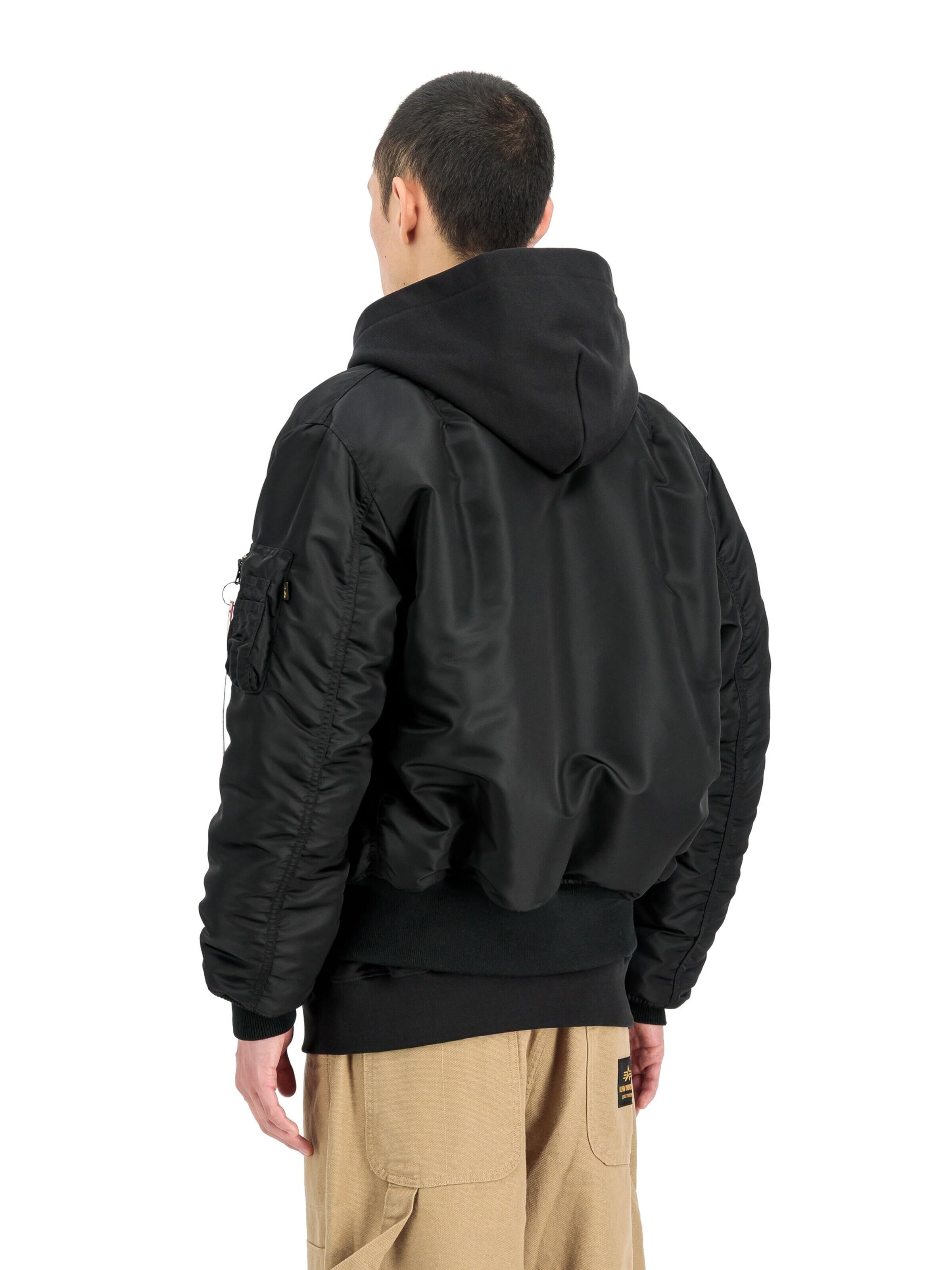 ALPHA INDUSTRIES Prechodná bunda 'MA-1 Heritage' - Čierna