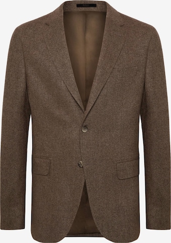 Coupe regular Veste de costume Boggi Milano en marron : devant