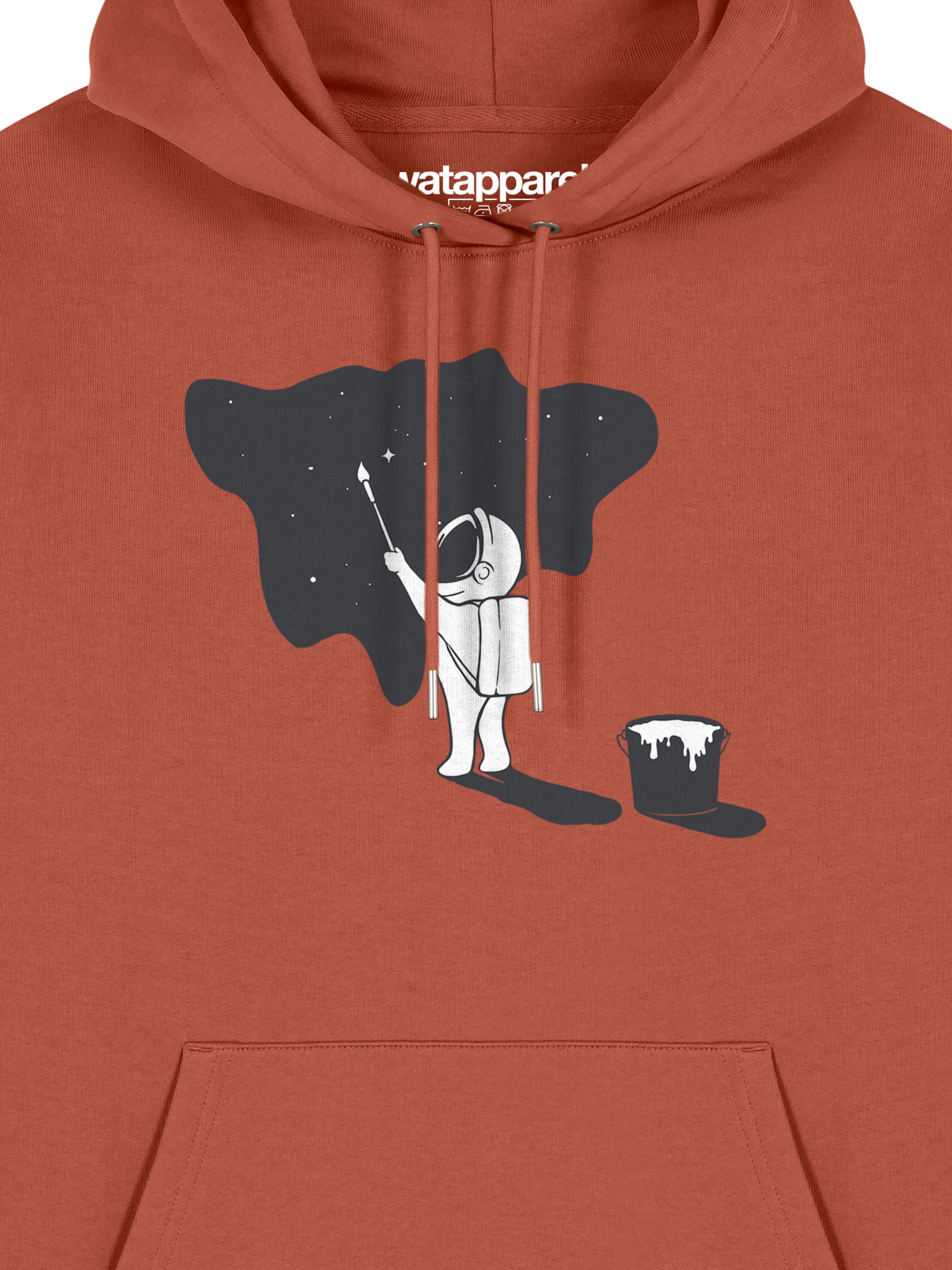 Watapparel Sweatshirt ' Painting space ' in Brown