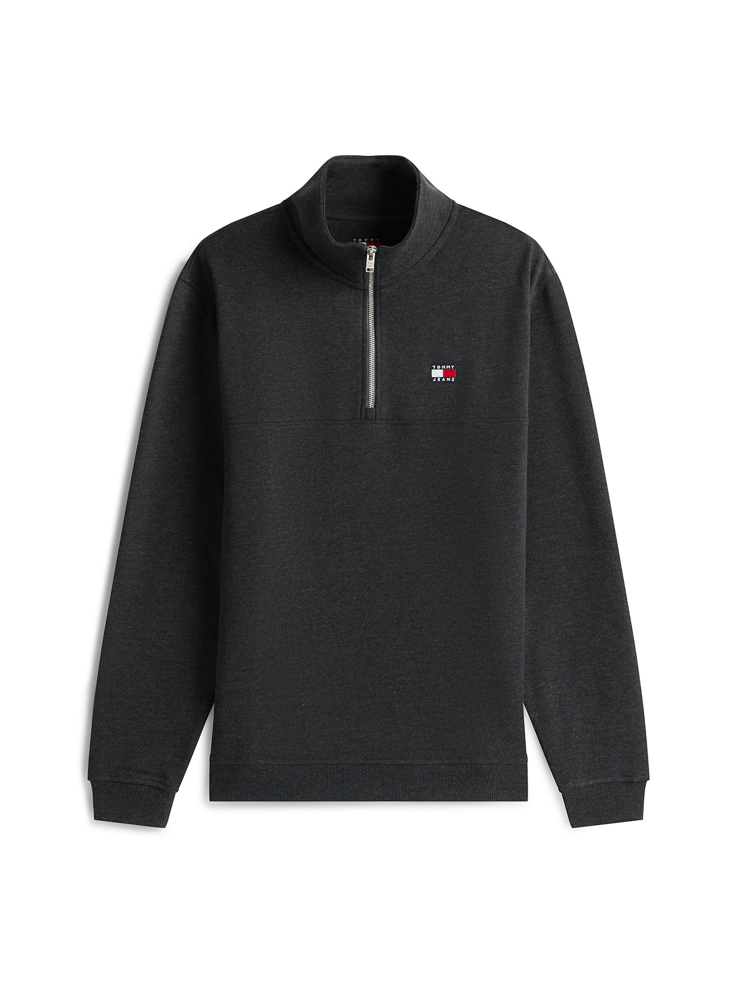 Tommy Jeans Sweatshirt in Black: front