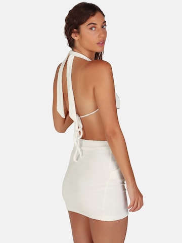 OW Collection Spódnica w kolorze biały