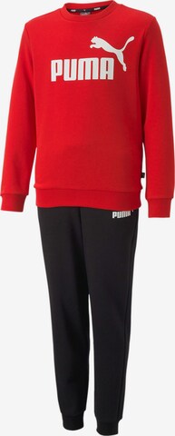 PUMA - Fato de jogging em vermelho: frente