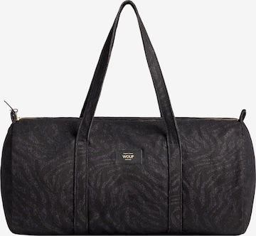 Wouf Weekender in Black: front