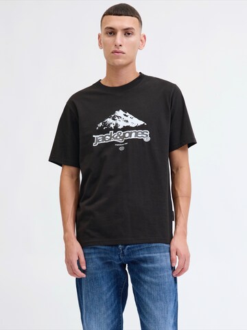 JACK & JONES Koszulka 'JCOFLARE' w kolorze czarny: przód