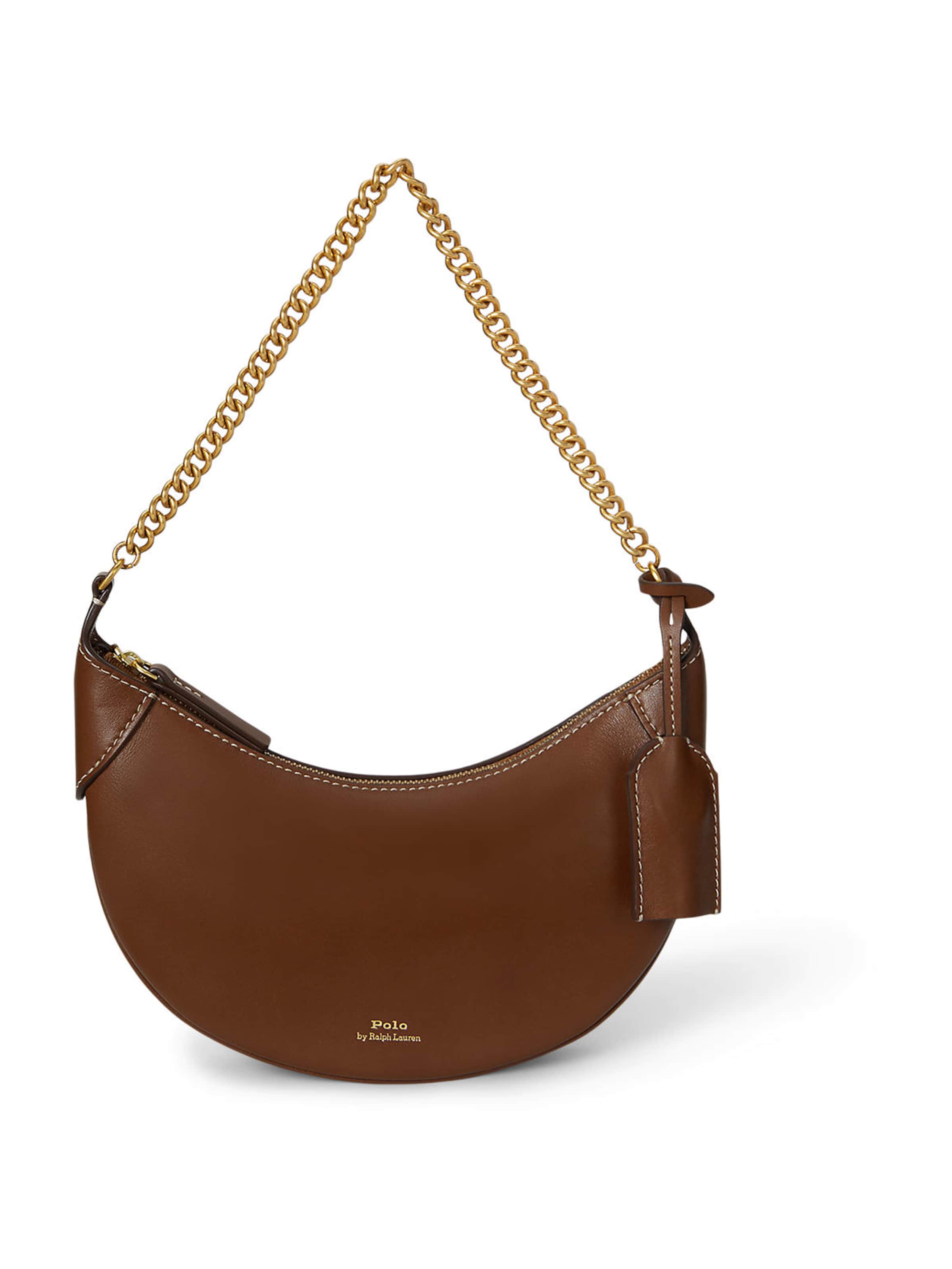 Borsa a spalla di Polo Ralph Lauren in marrone: frontale