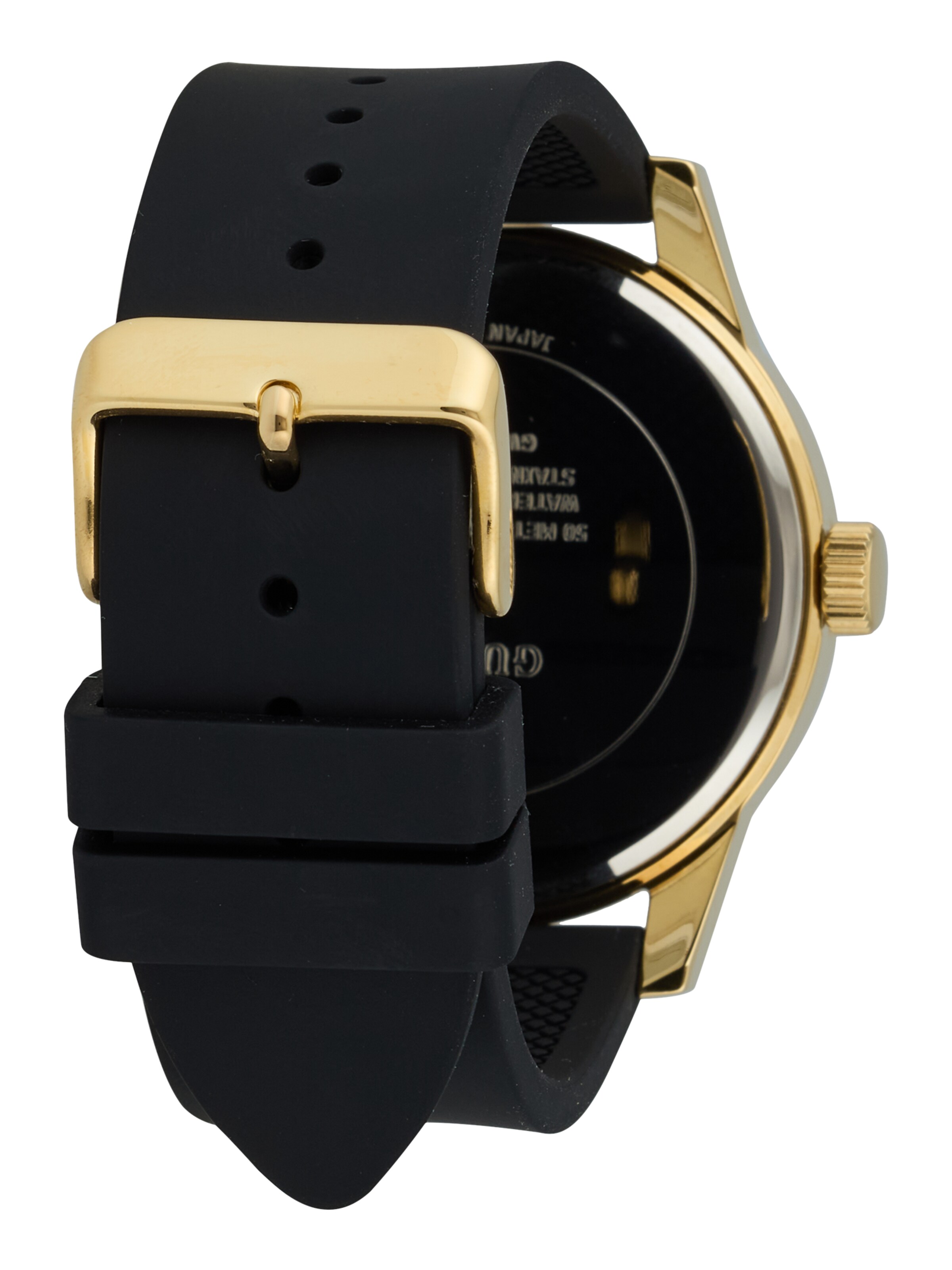 Ceas analogic 'BADGE' de la GUESS pe auriu