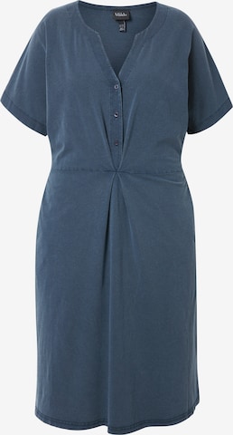 Ulla Popken Jurk in Blauw: voorkant