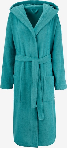 MY HOME Long Bathrobe in Blue: front