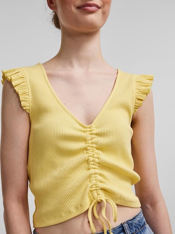 PIECES Shirt 'Tegan' in Gelb
