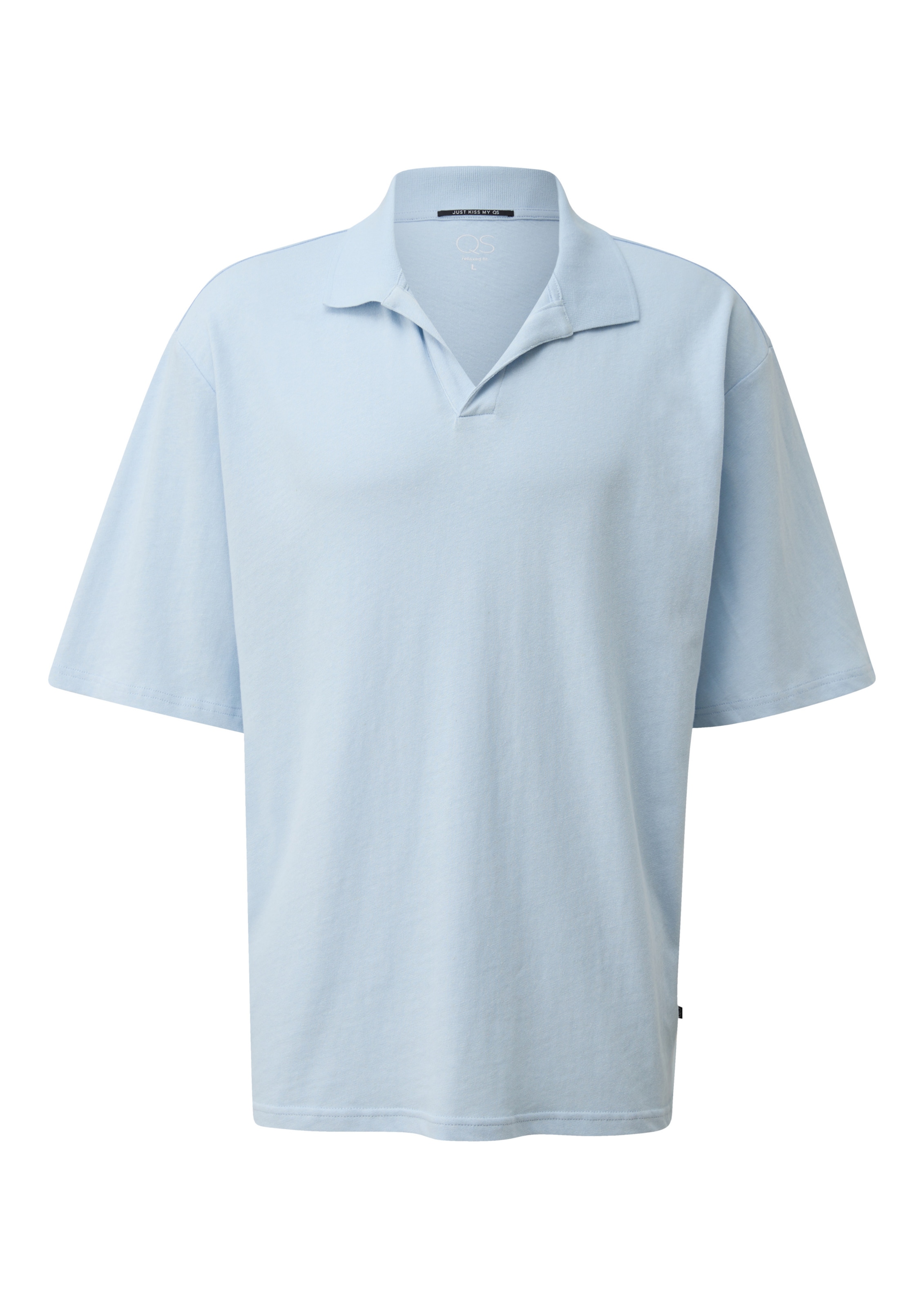 T-Shirt QS en bleu : devant