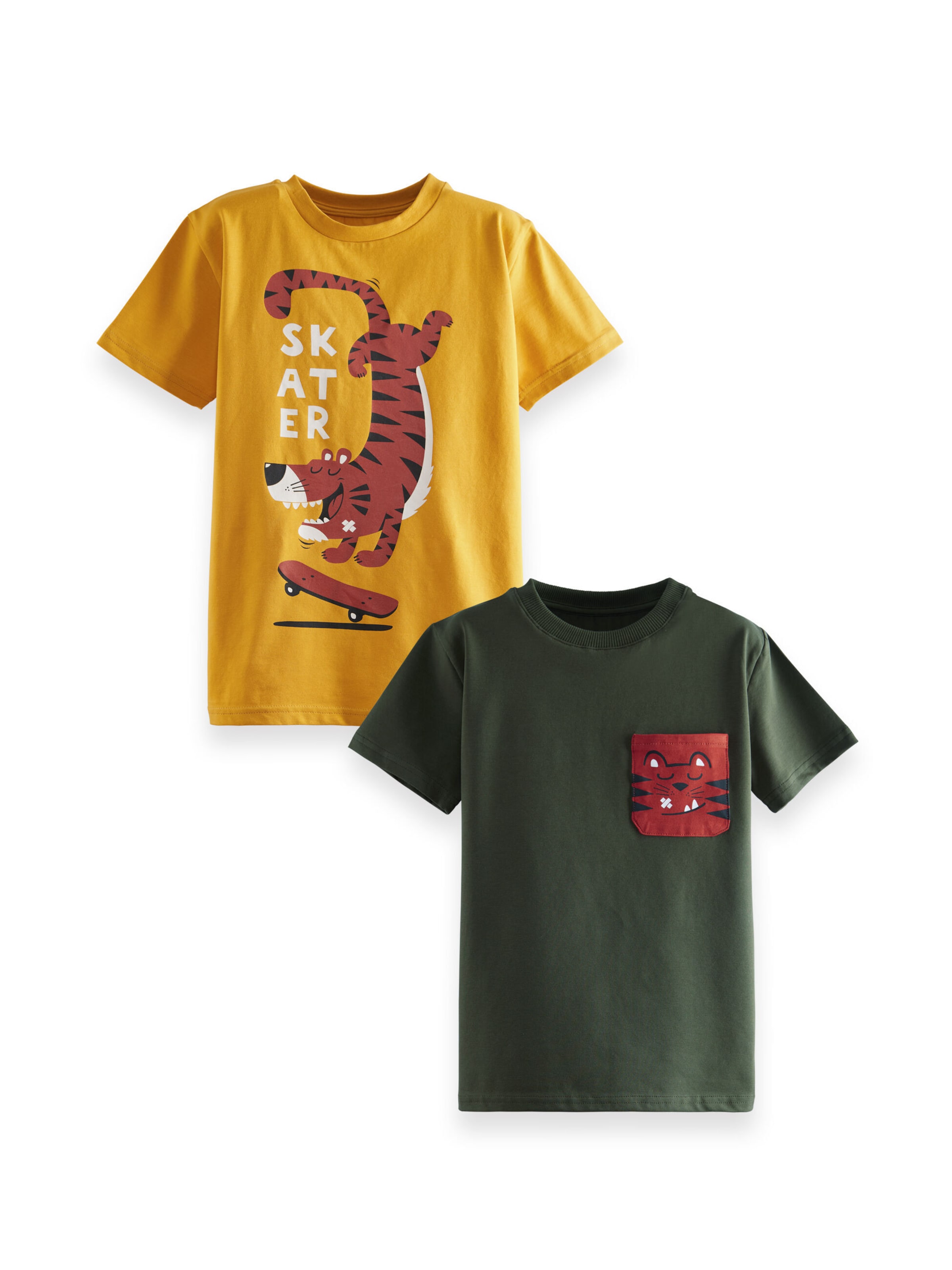 Denokids Doppelpack 'Skater' in Gelb: Vorderseite