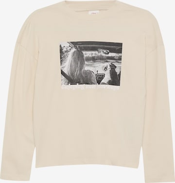 s.Oliver Shirt in Beige: Vorderseite