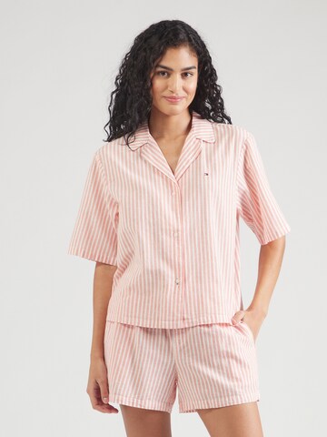 Tommy Hilfiger Underwear Short Pajama Set in Orange: front