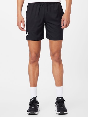 regular Pantaloni sportivi 'Court' di ASICS in nero: frontale