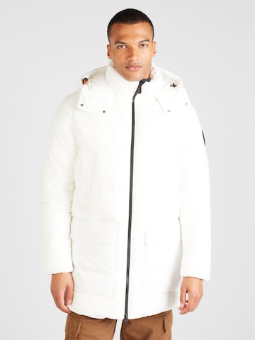 SAVE THE DUCK Prehodna jakna 'Christian' | bela barva: sprednja stran