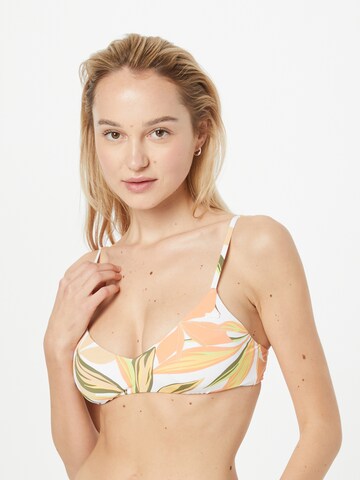 ROXY Triangle Bikini top in White: front