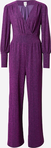 Tuta jumpsuit 'NELLY' di ICHI in lilla: frontale