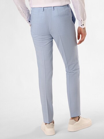 HUGO Red Regular Pleated Pants 'Hesten232X' in Blue