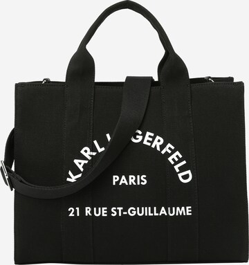 Plase de cumpărături de la Karl Lagerfeld pe negru: față