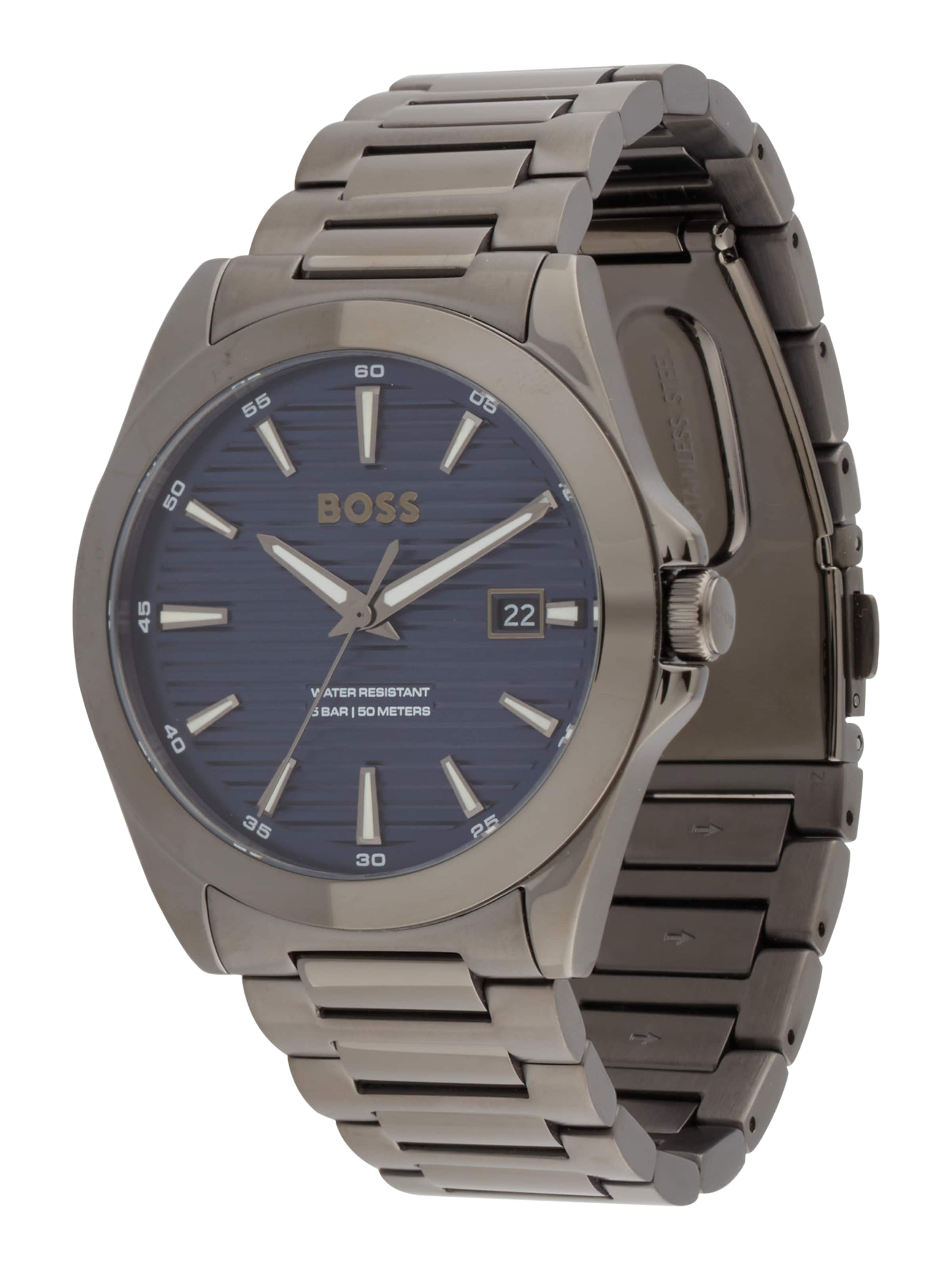 BOSS Аналоговые часы 'STRIKE' в Серый: спереди