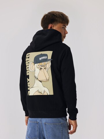 NAME IT Sweatshirt 'Bored Ape' in Zwart: voorkant